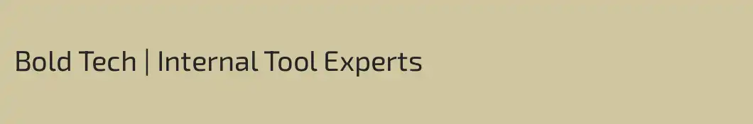 Bold Tech | Internal Tool Experts